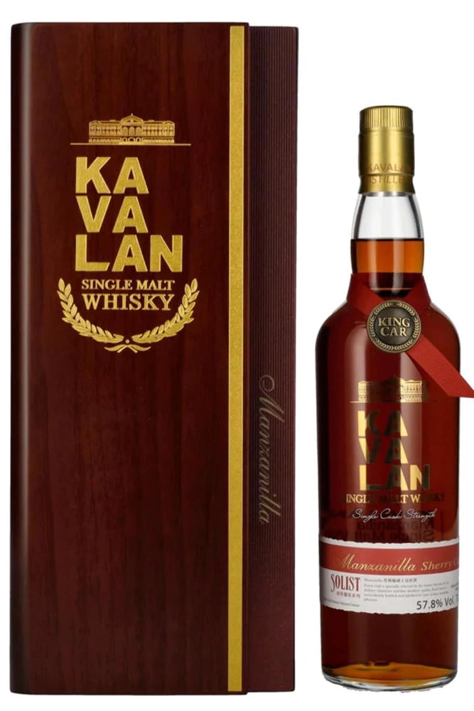 Botella Kavalan Solist Manzanilla 70 cl single malt cask strength.