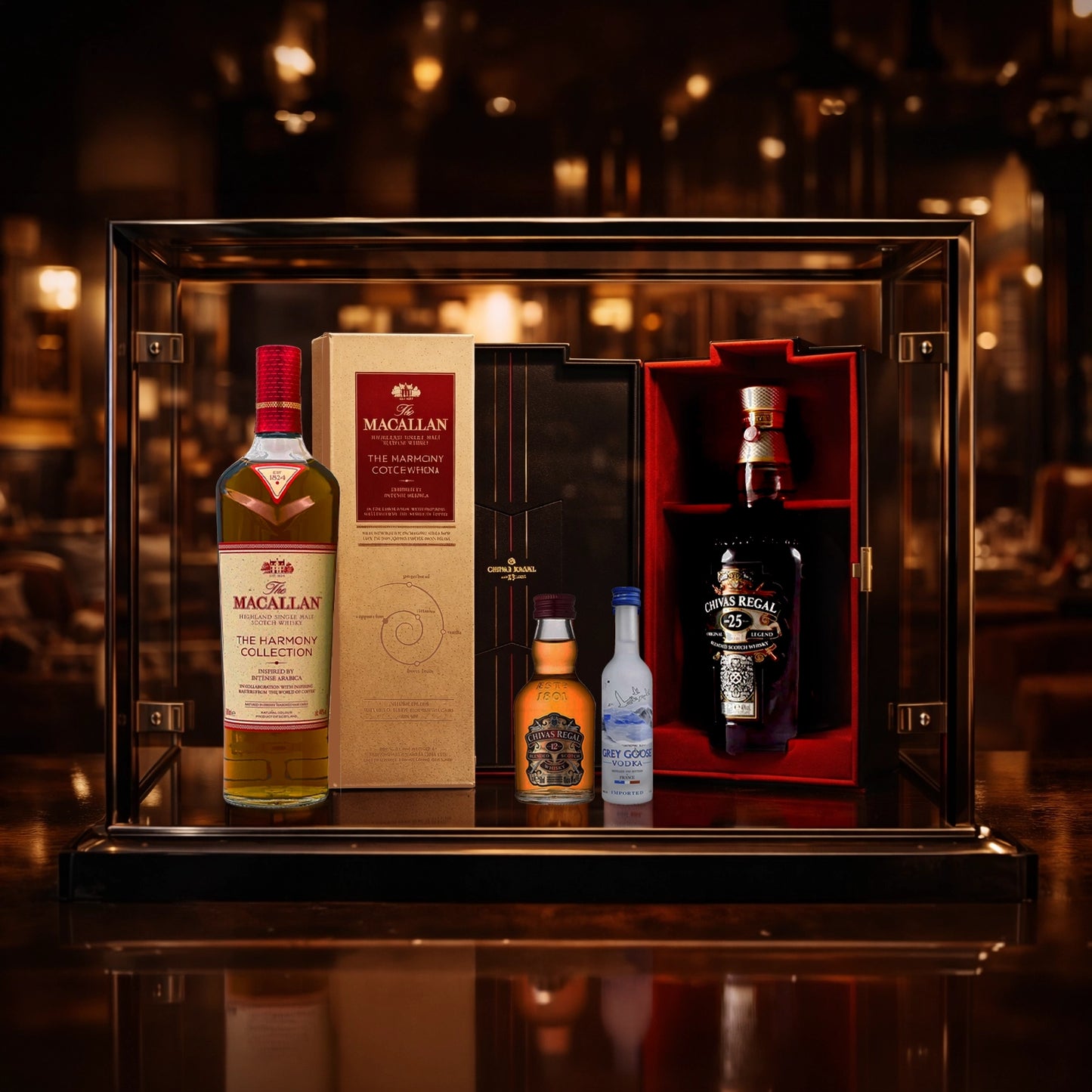 Pack Premium Herencia. Macallan Harmony y Royal Salute 25