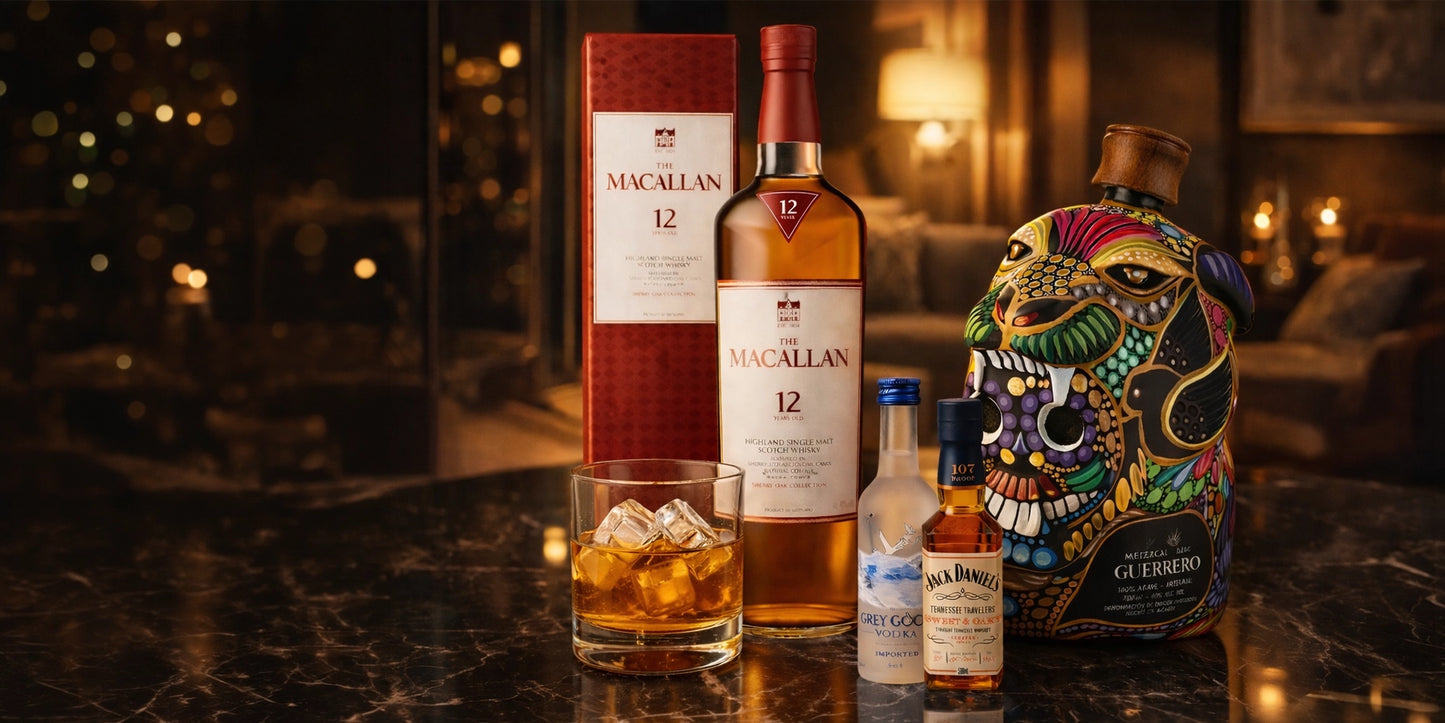 Pack Premium Maestría y Mística: Macallan 12 y Mezcal Jaguar