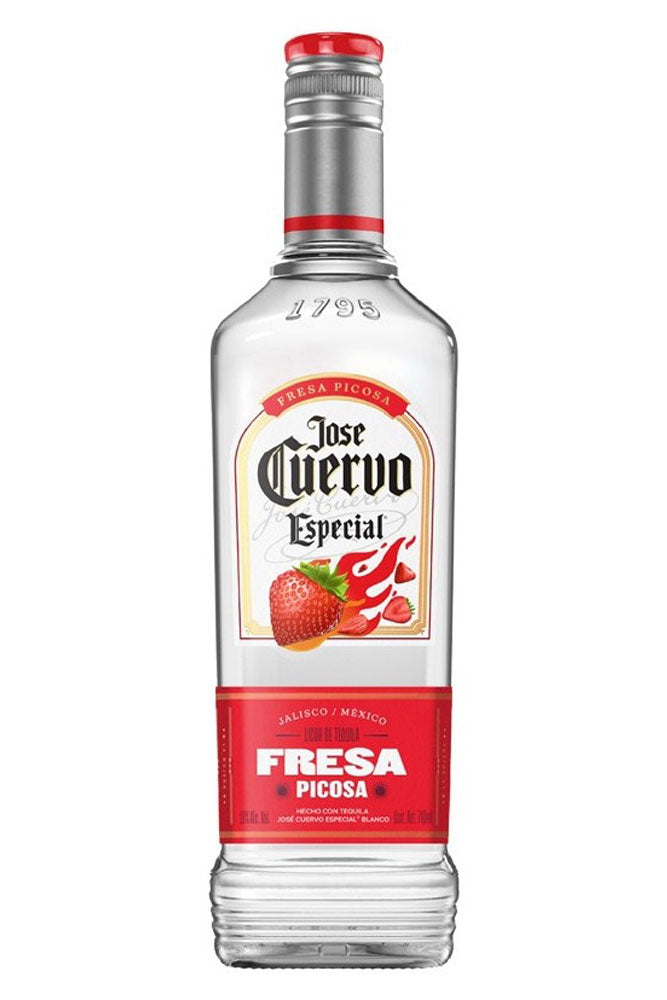Botella de Tequila José Cuervo Picosa 70 cl, licor aromatizado con chile rojo y cítricos. Picante y atrevido, ideal para chupitos y cócteles.