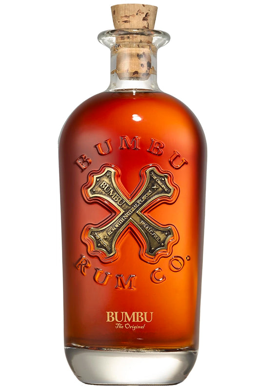 Botella 70 cl de Ron Bumbu Original, ron artesano de Barbados 40% vol., especiado con vainilla y caramelo.