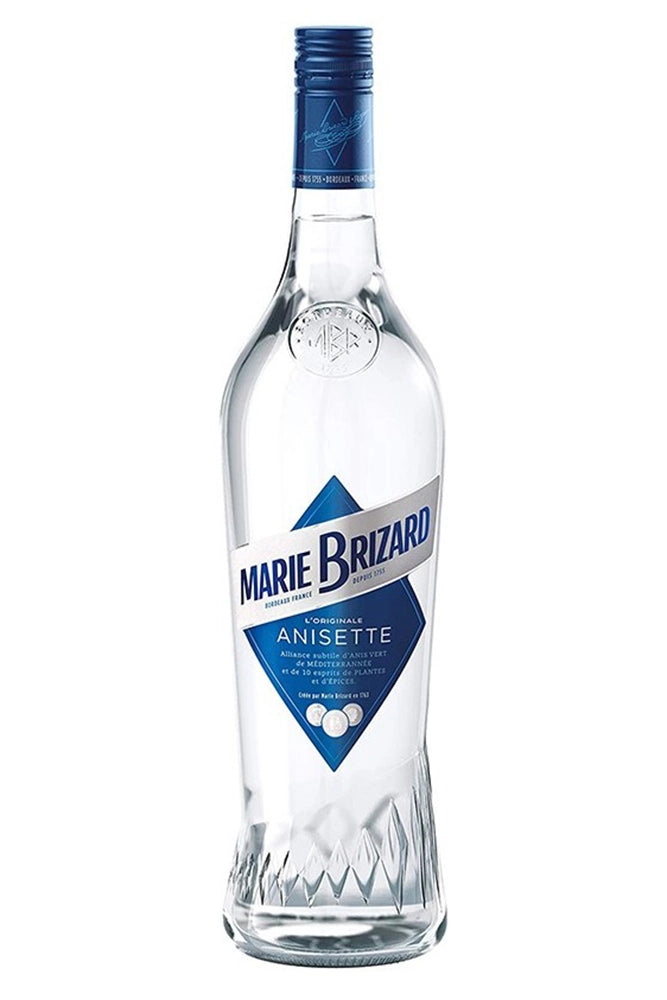 Botella de 70 cl de Anís Marie Brizard, un anís francés refinado elaborado con una mezcla botánica de anís y once hierbas. Ideal para disfrutar solo o con hielo. Presentado en botella de vidrio transparente.