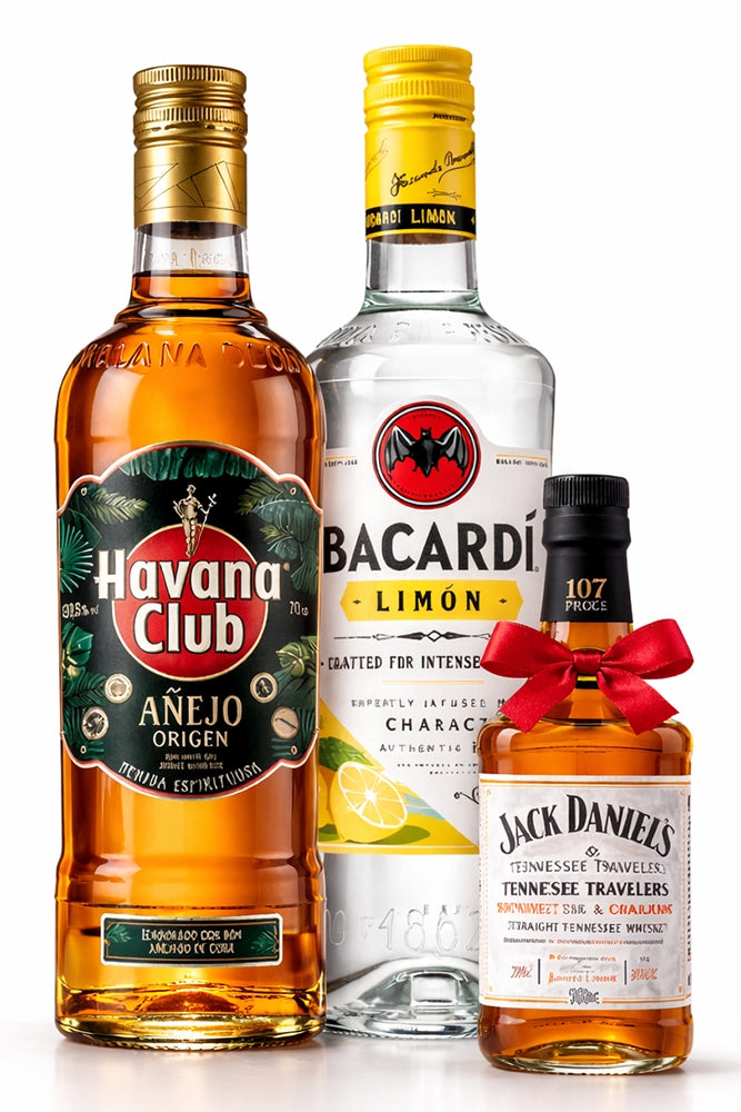 Pack Mix Fiesta – Havana Origen + Bacardi Limón + Jack Daniel’s