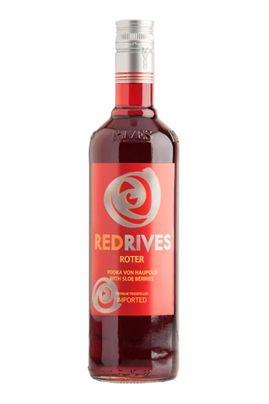 Botella de 70 cl de Vodka Red Rives, un vodka rojo andaluz con sabor afrutado. Elaborado con vodka premium triplemente destilado y macerado con endrinas y bayas dulces naturales. Ideal para cócteles y combinados modernos. Sabor equilibrado con notas de frambuesa y acidez refrescante. Presentado en botella de vidrio.