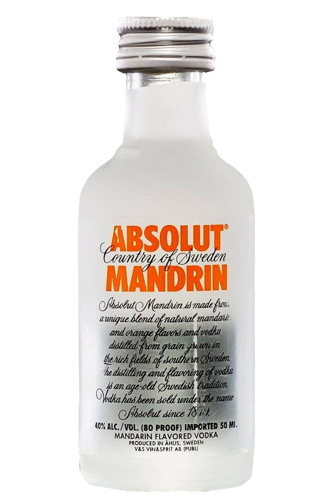 Mini Absolut Mandrin 5 cl vodka cítrico de mandarina y naranja