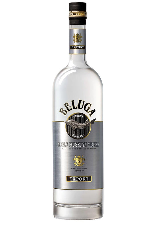 Botella Beluga Noble 1 L, vodka ruso super premium con notas de miel, malta y vainilla, elaborado con agua pura de Siberia.