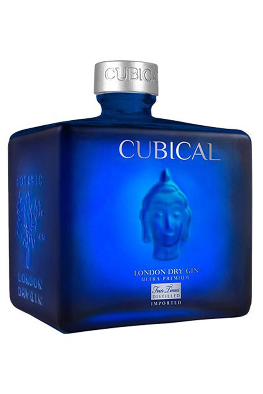 Botella Botanic Cubical Ultra Premium Gin 70 cl, ginebra elegante con bergamota y almendra.