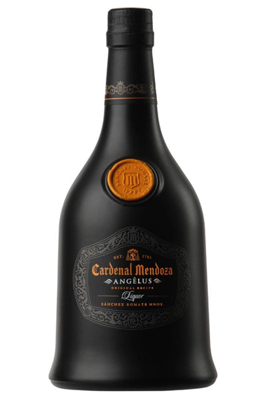 Botella Cardenal Mendoza Angelus 70 cl con estuche, licor de brandy con naranja y especias.