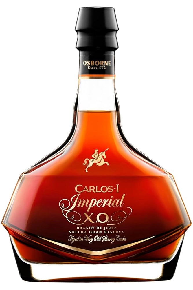 Botella Carlos I Imperial XO 70 cl edición XO, brandy de Jerez de gran envejecimiento.