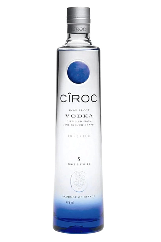 Botella Cîroc Vodka 1 L, vodka premium francés destilado de uvas con perfil afrutado, sedoso y fresco.