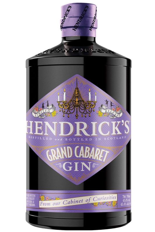 Botella de Hendrick’s Grand Cabaret 70 cl, ginebra limitada con notas afrutadas y florales.