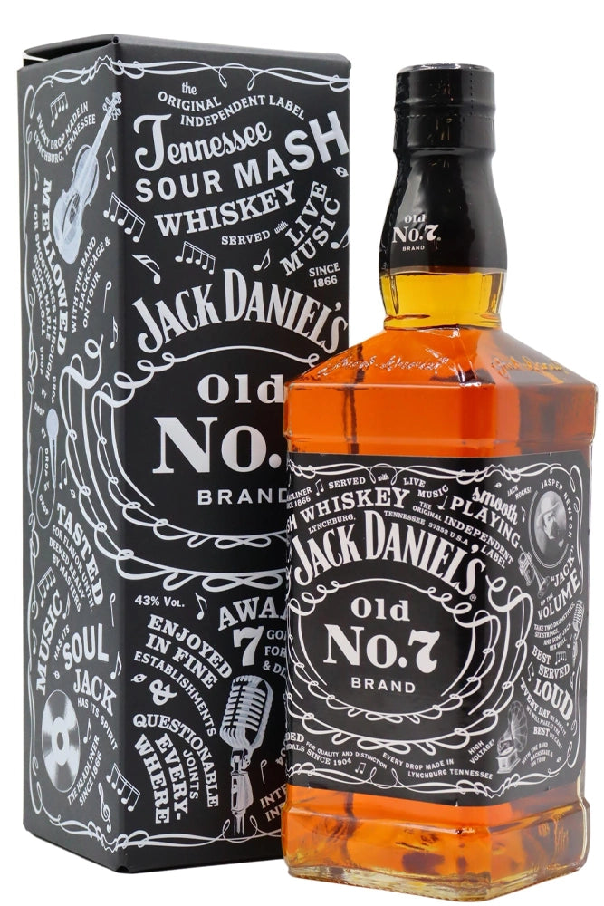 Botella de whisky Jack Daniel’s Paula Scher 70 cl, edición limitada con diseño artístico exclusivo. Whisky auténtico y coleccionable.