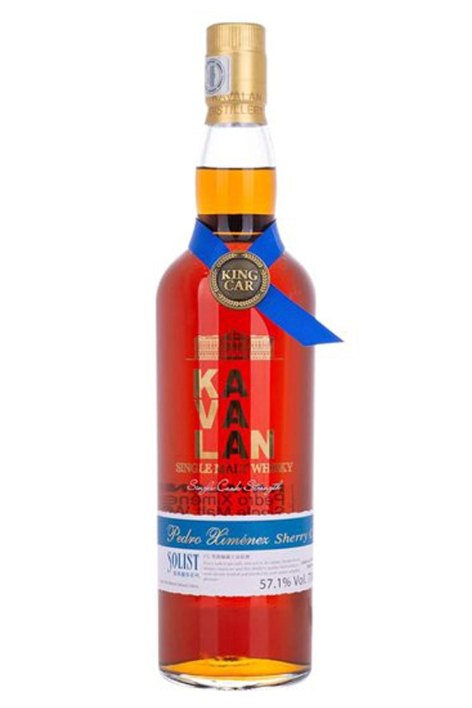 Botella Kavalan Solist PX Sherry 70 cl single malt cask strength.