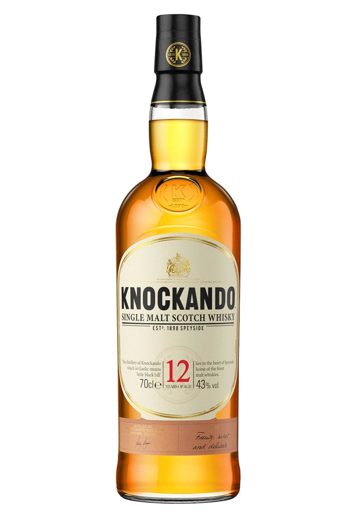 Botella Knockando 12 Years Old 70 cl single malt Speyside.
