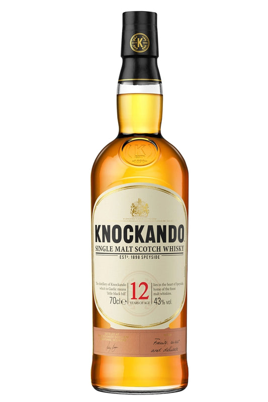 Botella Knockando 12 Years Old 70 cl single malt Speyside.