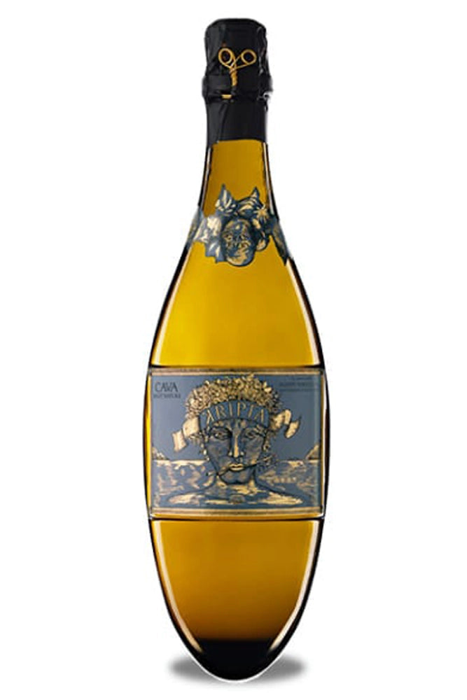 Botella Kripta Gran Reserva 75 cl, cava Brut Nature icónico con notas de frutos secos, brioche y cítricos maduros.