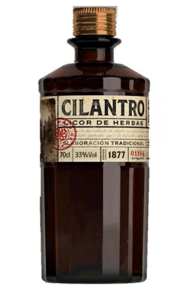 Botella de Cilantro, licor de hierbas de 70 cl y 33% vol.