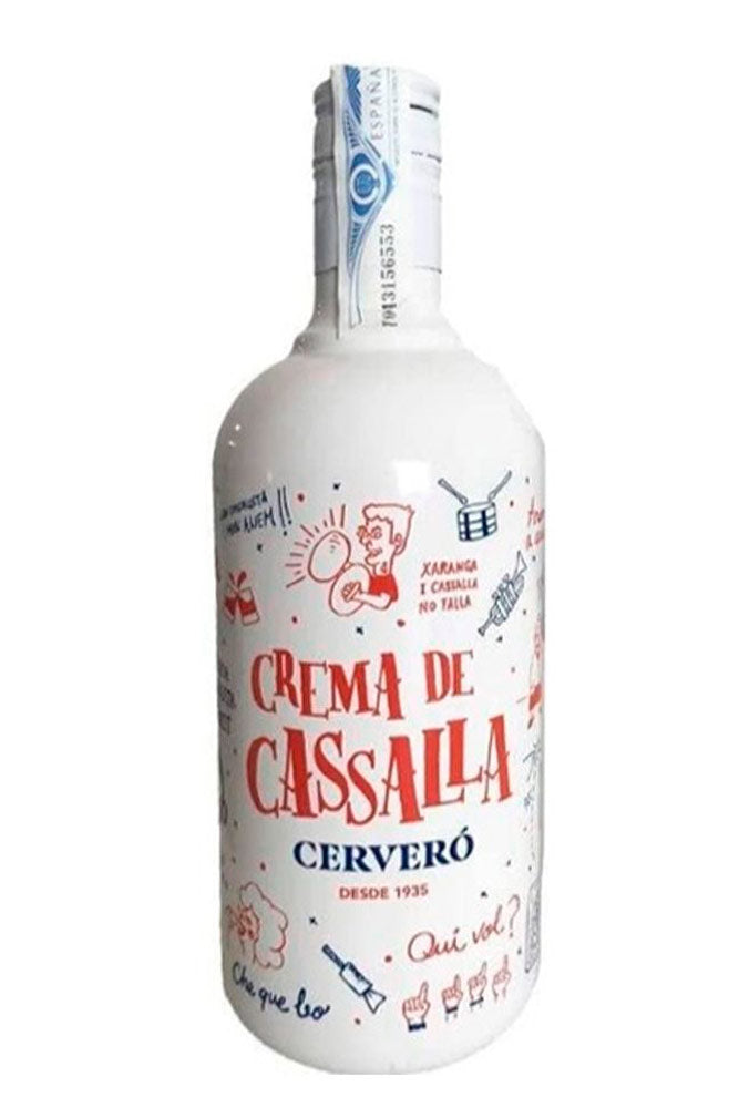 Botella de 70 cl de Licor Crema Cervero, un licor cremoso tradicional español con un sabor dulce y suave, perfecto para postres y sobremesas.