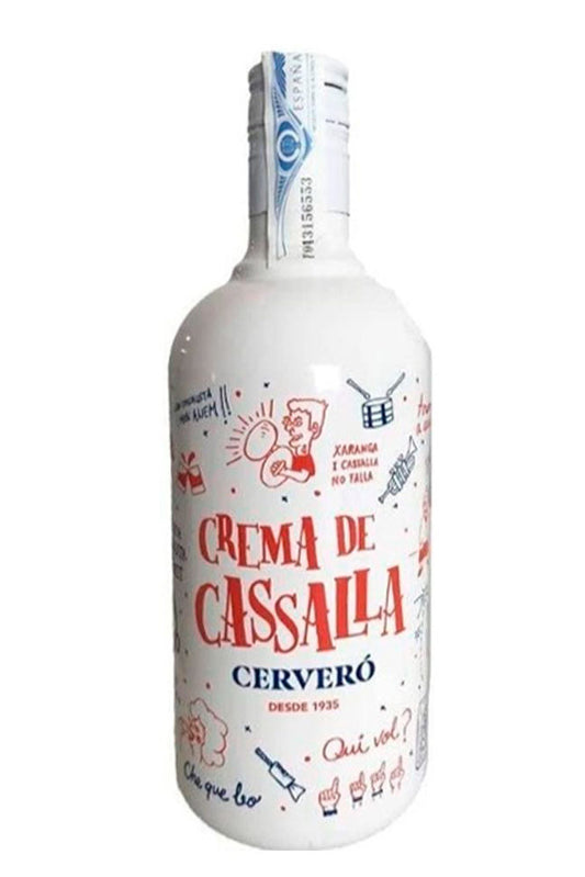 Botella de 70 cl de Licor Crema Cervero, un licor cremoso tradicional español con un sabor dulce y suave, perfecto para postres y sobremesas.