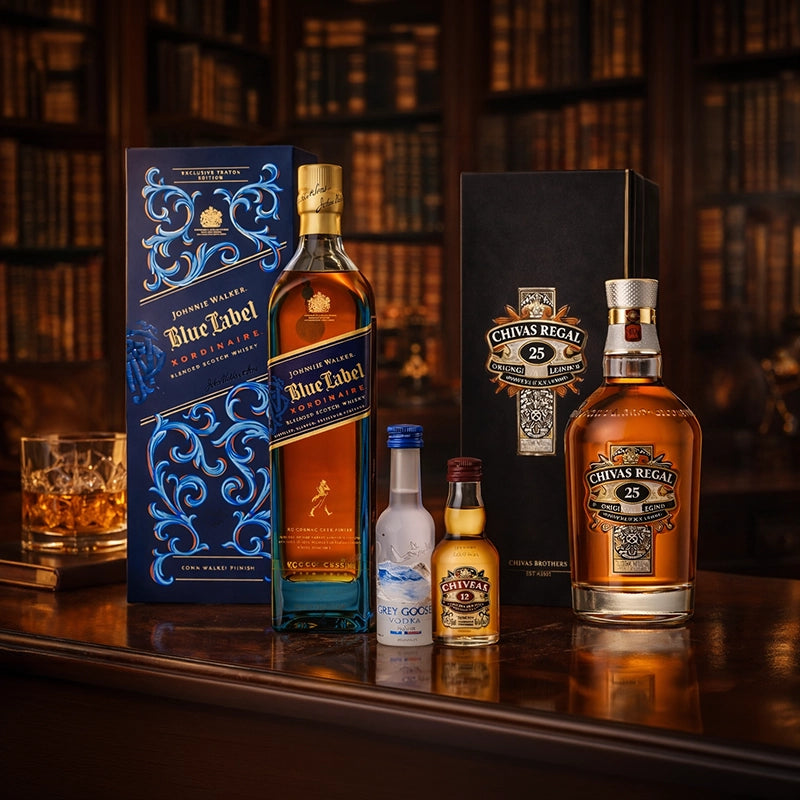 Pack Premium Legado de Leyendas. JW Blue Xordinaire y Chivas 25