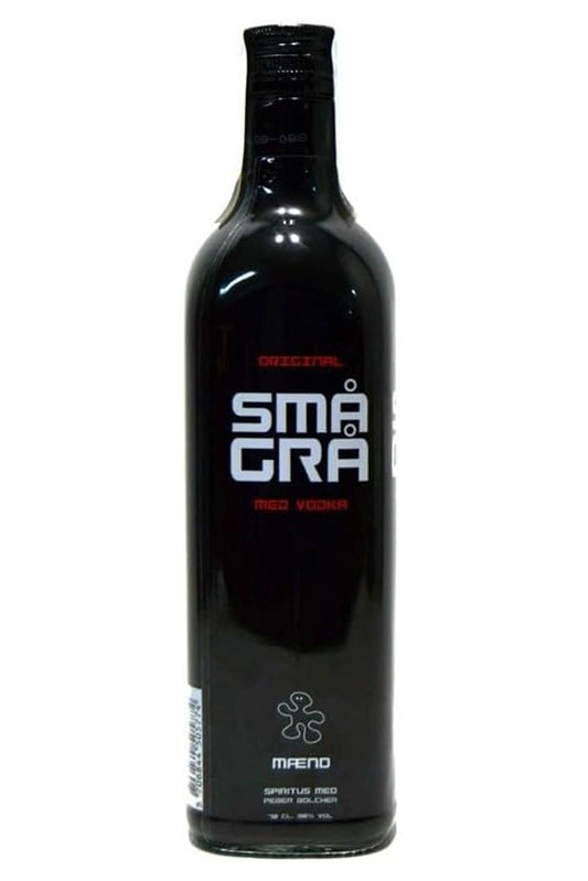Botella Smagra Med Vodka 70 cl, vodka polaco premium con miel y hierbas para personas con discapacidad visual o auditiva.