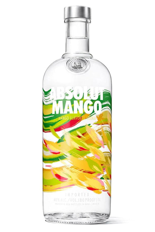 Botella Vodka Absolut Mango 1L, vodka sueco aromatizado con mango natural.